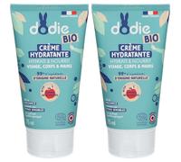 dodie® Bébé Crème hydratante 3 en 1 certifiée Bio Pour La Peau 2x75 ml