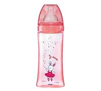 Dodie Biberon Initiation+ 330ml Rose Danseuse +6 Mois Tétine Ronde 3 Vitesses Débit 3 Pièce 1