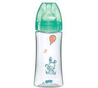 Dodie Biberon Initiation+ Transparent Valentin +6 Mois Tétine Vitesses 3 Débit 3 Vert 330ml
