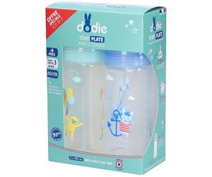 Dodie Biberon tétine plate débit lent Air Duo 2 pc(s)
