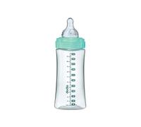 Dodie Biberon Initiation+ Transparent Valentin +6 mois Tétine 3 vitesses Débit 3 Vert 330 ml
