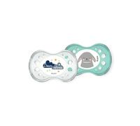 Dodie Sucette Anatomique +6 Mois "Nuit" Silicone Sans Anneau x2