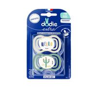 Dodie Extra Sucette Anatomique +18M F6 Vert 2 Unités