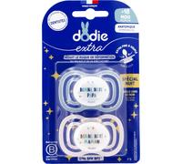 Dodie Extra Sucette Anatomique +18M F9 Fine Nuit 2 Unités
