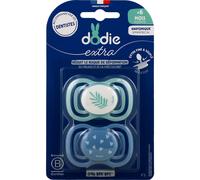 Dodie Extra Sucette Anatomique +6M F3 Fine Bleu 2 uts