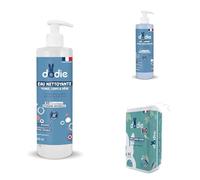 DODIE Kit Essentiels Bain & Toilette - Bébé - Eau nettoyante 500ml - Gel lavant 500ml - Cotons BIO x60