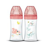 Dodie Biberon Sensation+ Anti-Coliques +0m Écureuil Lot de 2 x 270ml