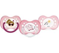 DODIE Lot de 3 Sucettes Anatomiques Jour et Nuit +18 mois