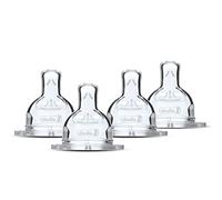 Dodie Lot de 4 Tétines Plates anti-coliques Sensation Débit 1 - lent