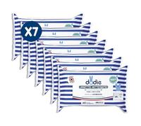 Dodie Lot de 7 Paquets de Lingettes compostables dermo-apaisantes x60