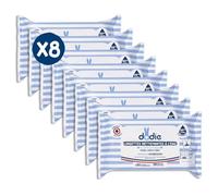 Dodie Lot de 8 Paquets de Lingettes compostables à l'eau x50