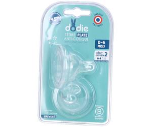 dodie® Sensation + tétine en silicone 1er âge débit 2 Tétine(S) pc(s)