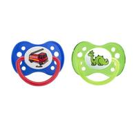 Dodie Sucette Anatomique +6m Tigre et Dinosaure Lot de 2