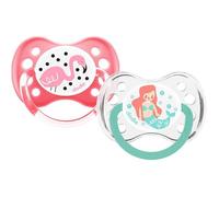 Dodie Sucette anatomique +6 mois Sirène/Flamand – Lot de 2