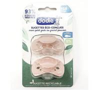 Dodie Sucette Anatomique Eco-Conçue +18m Rose Lot de 2