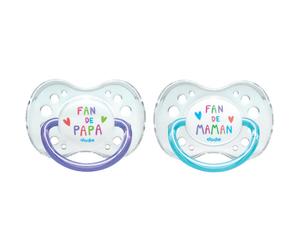Dodie Sucette Anatomique Silicone +18 Mois Duo Fan De Papa/Maman A44 Pièces 2
