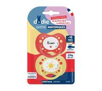 Dodie Sucette anatomique Mathilde Caban A108 Silicone +18 mois Lot de 2