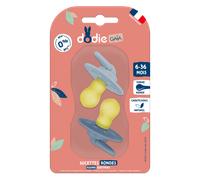 Dodie Sucette Caoutchouc Gaia 6 à 36 mois Motif Ciel Etoile C6 Lot de 2