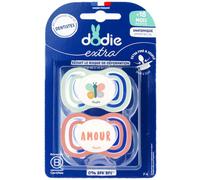 Dodie Sucettes +18 Mois Duo Jour Extra Smile Rose F4 2 Pièces