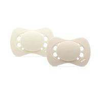 Dodie Sucettes Anatomiques Eco-Conçues 0-2 mois beige - Lot de 2, sans BPA, Résistante