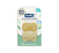 Dodie Sucettes Anatomiques Éco-Conçues Jaune 0-2 mois 2 Unités