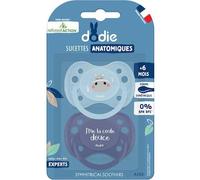 Dodie Sucettes Anatomiques Hippo +6M A102 2 Unités