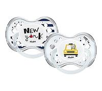 Dodie Sucettes Anatomiques, New York, Jaune Petite, 18 Mois - Lot de 2
