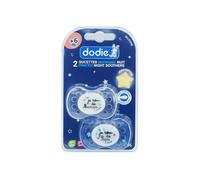Dodie Sucettes Anatomiques Nuit +6 mois x2 - Motifs aléatoires