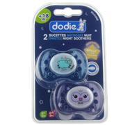 Dodie Sucettes Anatomiques Silicone Duo Nuit +18 Mois Mouton/Chouette A2 Pièces 2