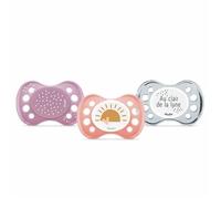 DODIE SUCETTES Lot de 3 Sucettes Anatomiques Jour et Nuit 0-6 Mois