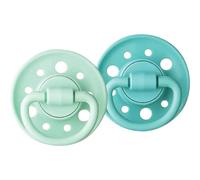 Dodie Gaia Pack Sucettes Rondes Caoutchouc 6-36m Bleu 2 Unités
