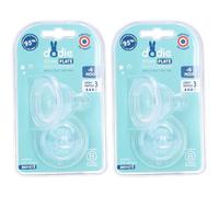 dodie® Tétine de biberon anti-colique Sensation+ Fast flow 3 2x2 pc(s)