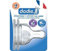 Dodie Tétine Easy Air 2Ème Âge Débit 3 (2 Unités)