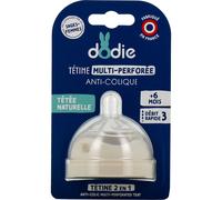 Dodie Tétine Multi-Perforée Anti-Colique Débit 3 Rapide +6M – 1 pièce