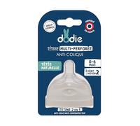 Dodie Tétine Multi-Perforée Anti-Colique Débit 2 0-6M 1 Unité