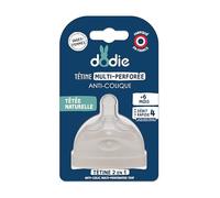Dodie Tétine multi-perforée anti-colique Débit 4 liquide épais +6M 1 unité