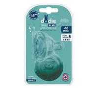 Dodie Tétine Plate Anti-Colique SENS+ +18M Débit 5 2 unités