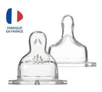Dodie Tétine Sensation+ en silicone plate col large +18 mois 2 pièces