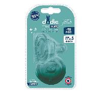Dodie Tétine Sensation+ Plate Col large +18 mois Silicone Débit spécial Lot de 2