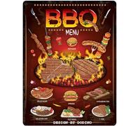 DODINO Plaque en tôle 30 x 40 cm - Accessoire décoratif pour la maison, barbecue, barbecue, jardin, bar, cuisine, barbecue