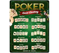 DODINO Plaque murale décorative en métal - Style rétro - 30 x 40 cm - Pour tous les propriétaires de comptoir ou de pub, fans de poker, cadeaux de Las Vegas