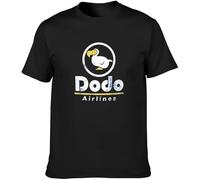 Dodo Airlines Crossing The Animal Kingdom Blue Game Black Unisex Men's Tee Manches Courtes(Medium)