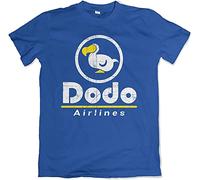 Dodo Airlines Crossing The Animal Kingdom Blue Game T Shirt T-Shirts à Manches Courtes(Medium)