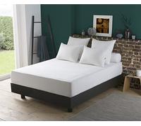 DODO - Alèse & Protège-Matelas Absorbant Rubis 90 x 190 cm | Anti-Acariens Proneem Végétal & Sanfor Anti-Rétrécissement - 100% Coton 230g/m² - Drap housse Bonnet 30 cm - Lavable 40°C