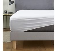 DODO - Alèse & Protège Matelas Imperméable 90x190 cm | Sanfor anti-rétrécissement - Molleton Coton & PVC 210g/m² - Blanc - Drap housse Bonnet 30 à 40 cm - Lavable 40°C