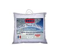 Vente-Unique Oreiller DODO Naturel Duvet 15 % plumes, soutien medium - 65x65 cm - BAFFIN