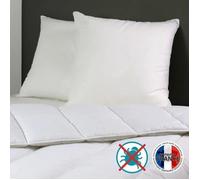 DODO Oreillers Belle Nuit Anti-acariens 60 x 60 cm Lot de 2 Blanc