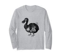Dodo Bird Chemise d'ornithologie noire pour dessin d'ornithologie Manche Longue
