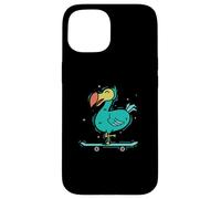 Dodo chevauchant Un Oiseau en Skateboard Coque pour iPhone 15