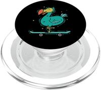 Dodo chevauchant Un Oiseau en Skateboard PopSockets PopGrip pour MagSafe